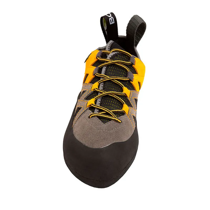 Boreal Climbing Shoes Mens Silex Leather 12 Black Yellow Blue 11410 