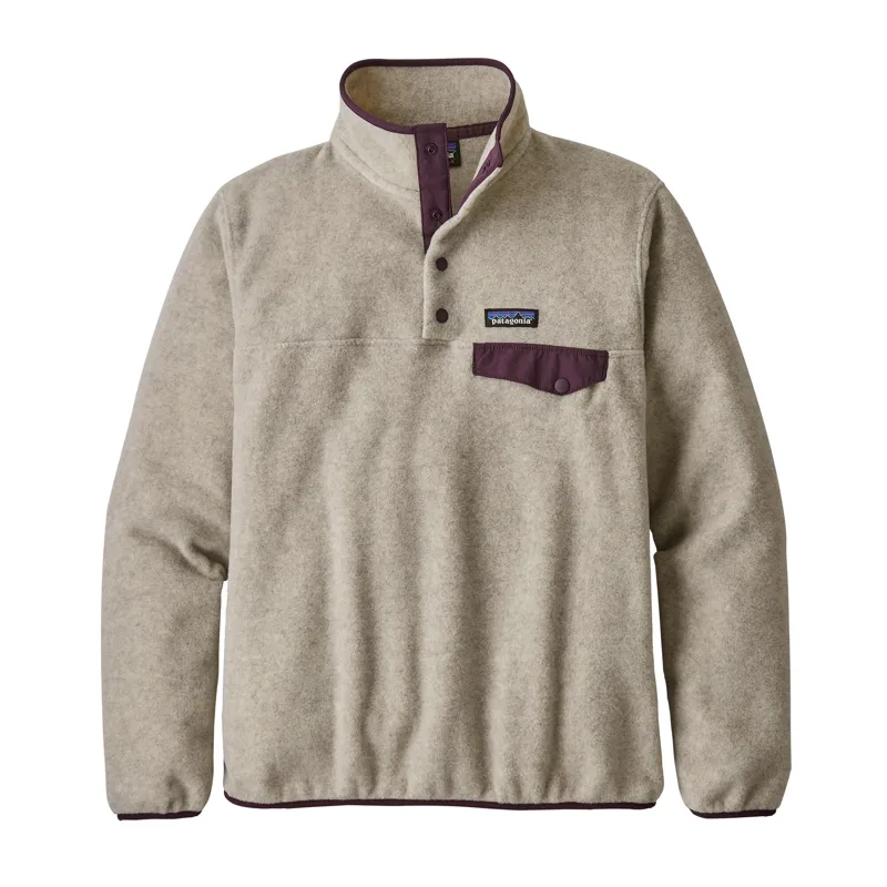 Patagonia Womens Lightweight Synchilla Snap-T Pullover - Oatmeal