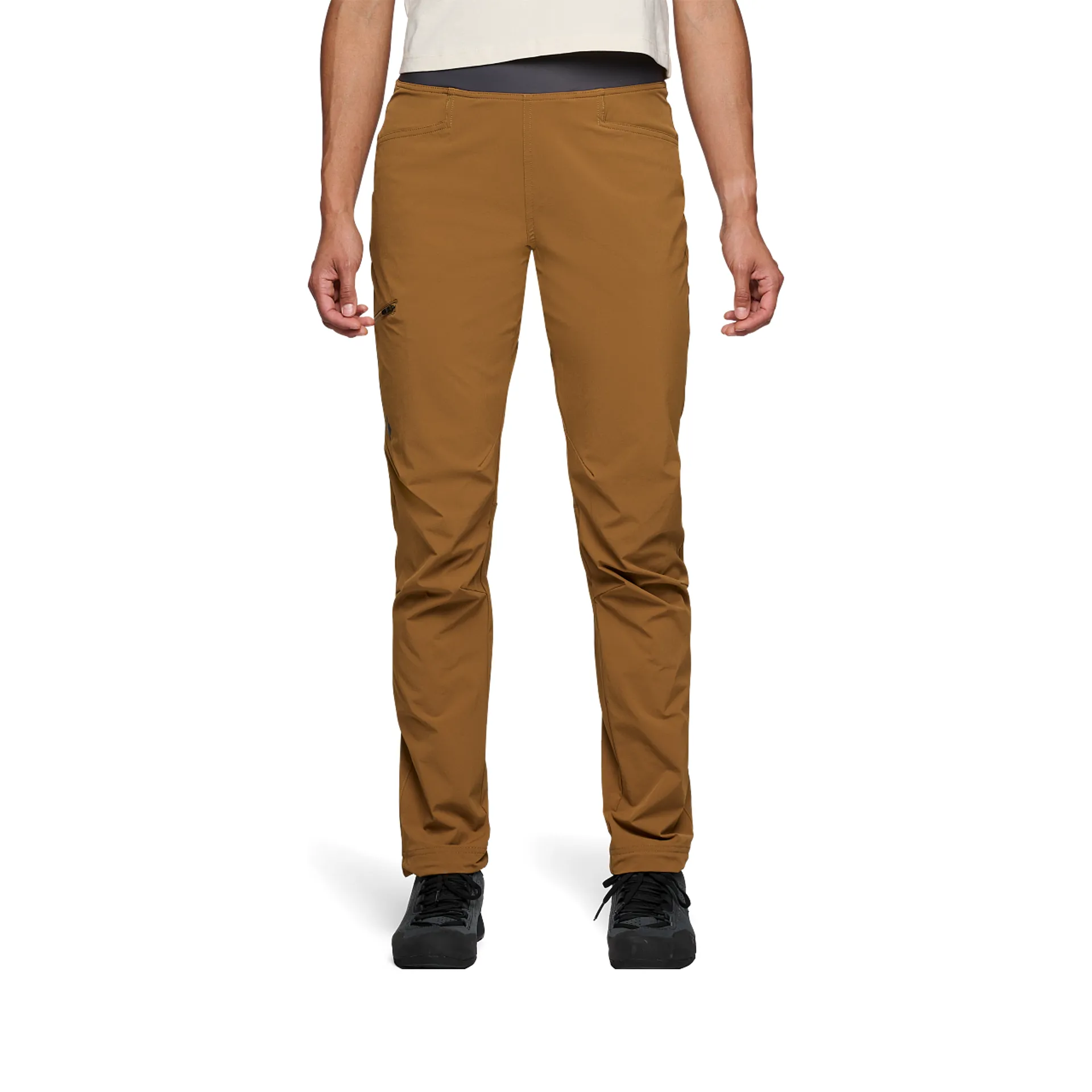 Khaki pants womens black clearance