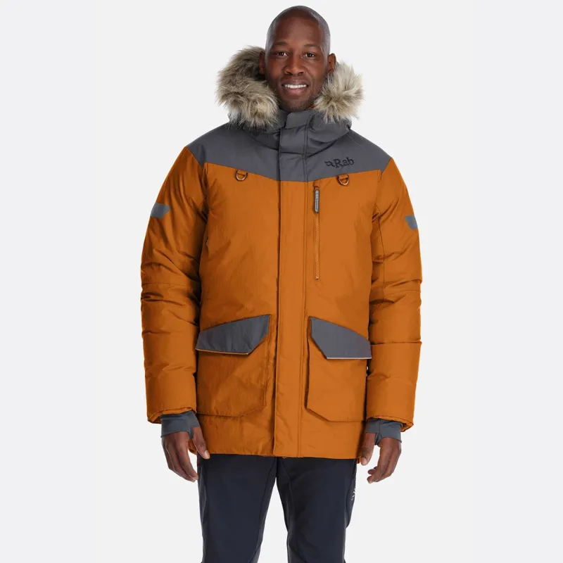 Rab Arctus Down Parka Jacket in Marmalade