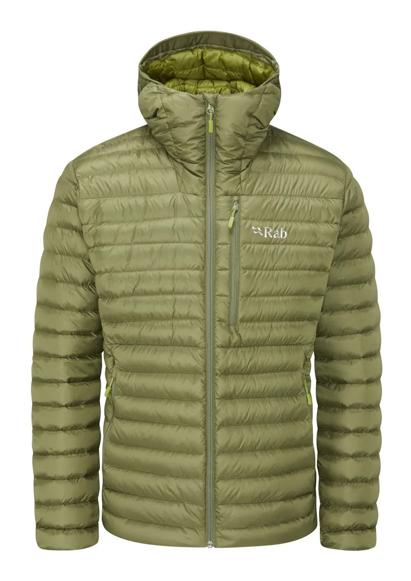 Rab Microlight Alpine Mens Jacket in Ascent Chlorite Green