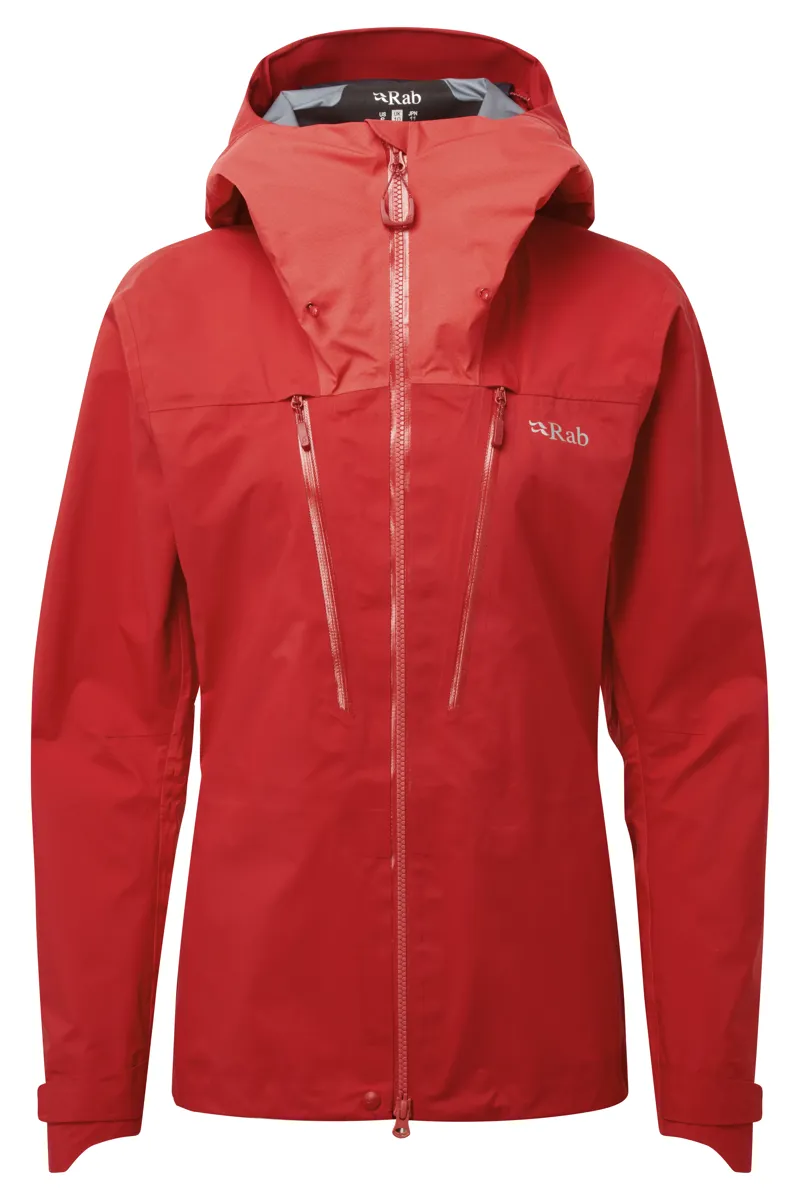 Rab Muztag GTX Womens Waterproof Jacket in Ruby Geranium