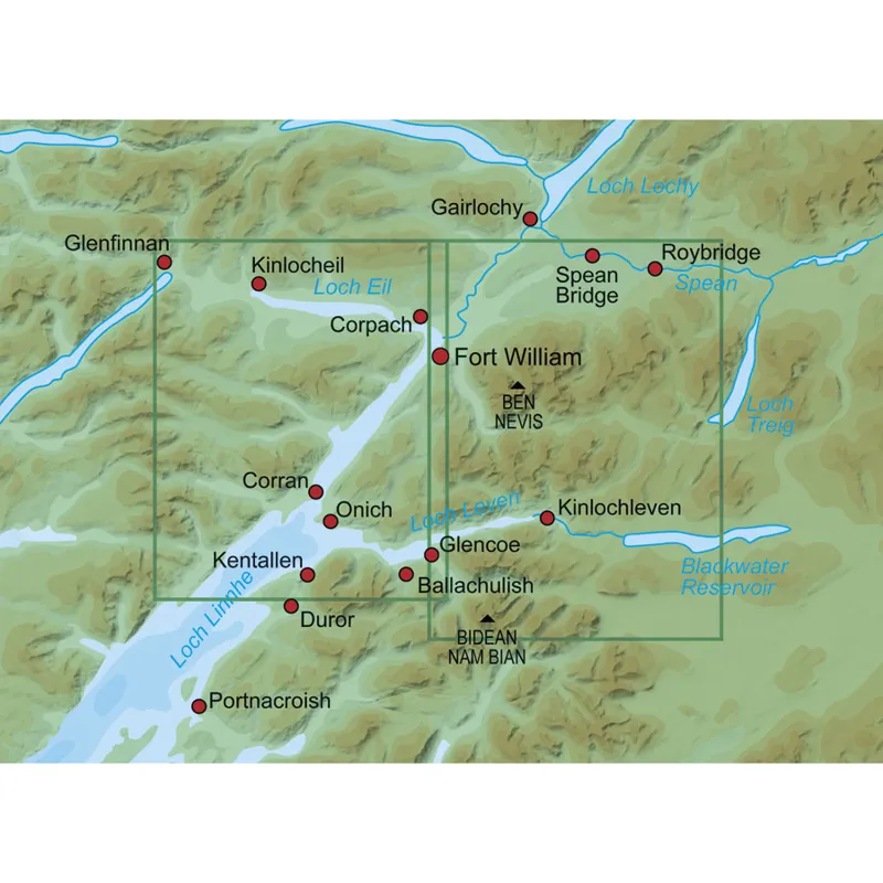 Ben Nevis Scotland Map