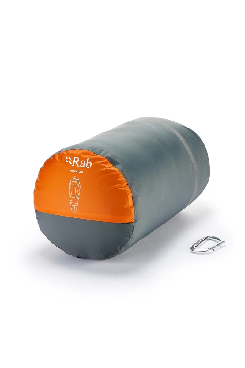 Rab Andes 1000 Left Zip Sleeping Bag in Satsuma