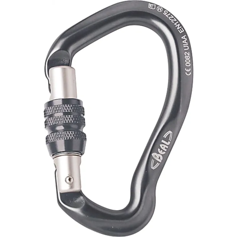 Self Braking Stop Descender Black Details about   D-Shape Climbing Screw Locking Carabiner 