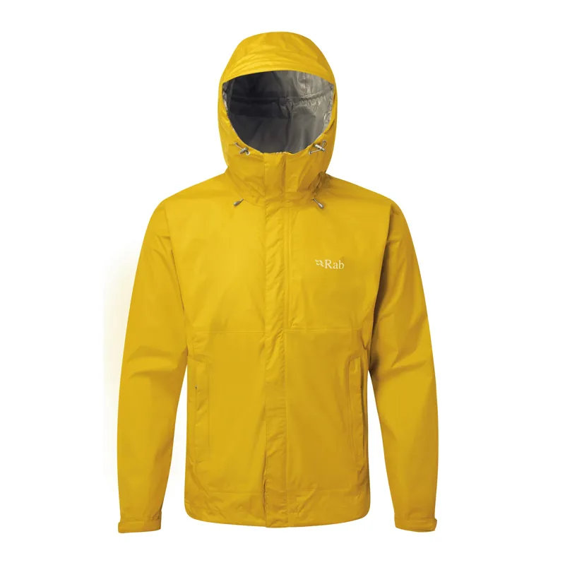 Rab Mens Downpour Jacket - Sulphur