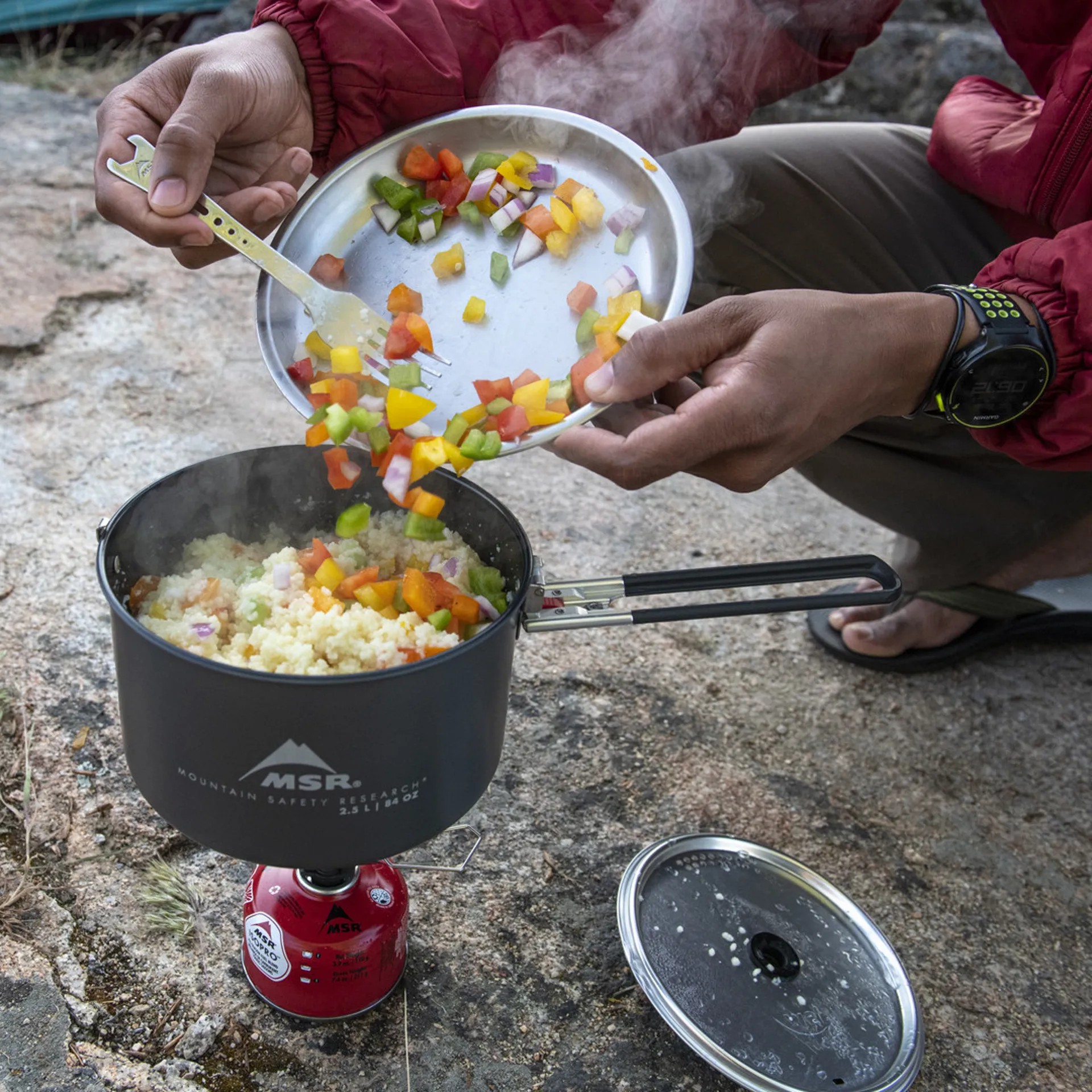 Camping cookware and utensils