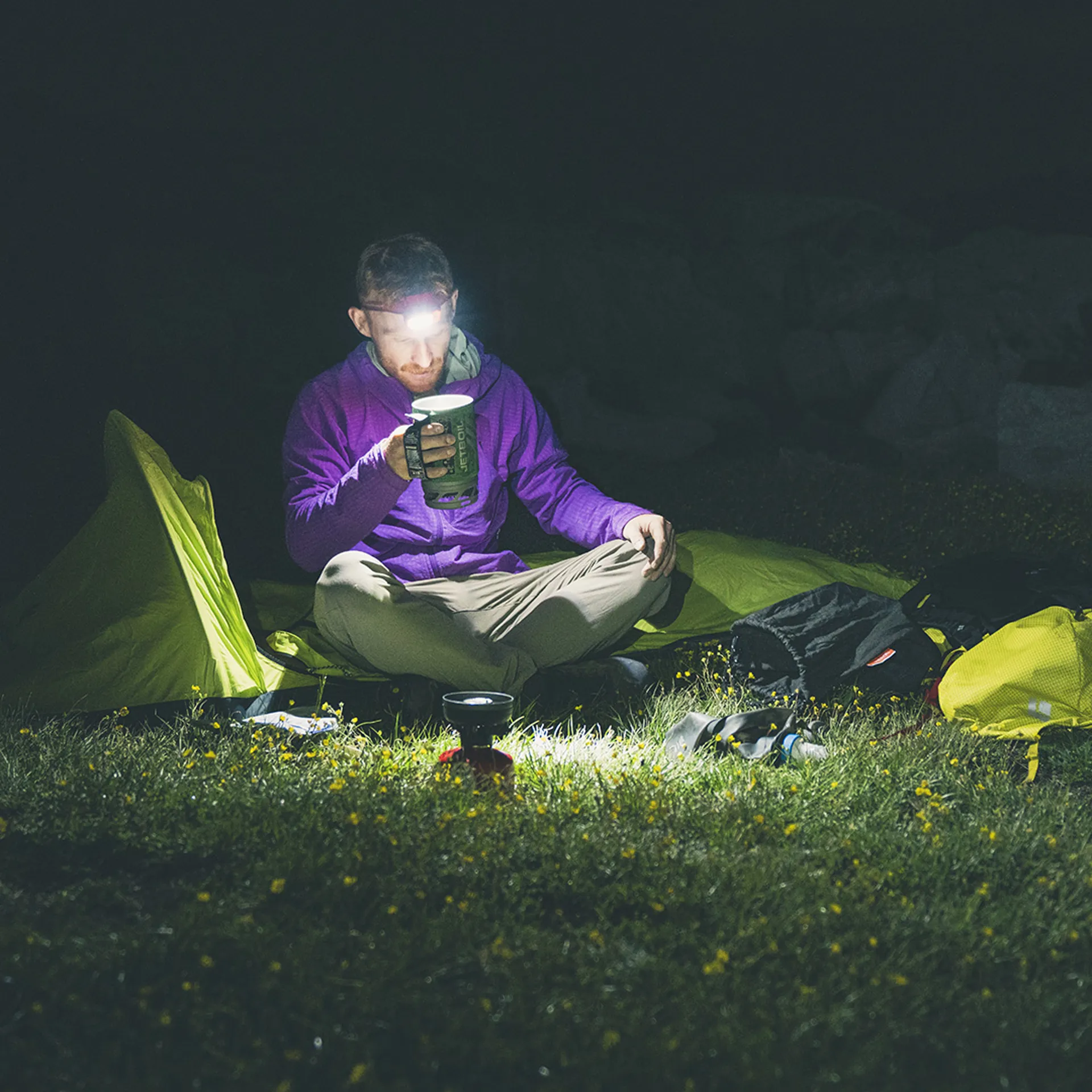 Camping lighting and headlamps