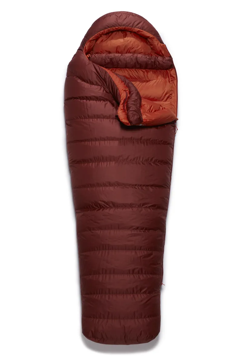 Rab Ascent 900 Sleeping Bag in Oxblood Red