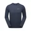 Montane Mens Dart Long Sleeve T-Shirt in Eclipse Blue