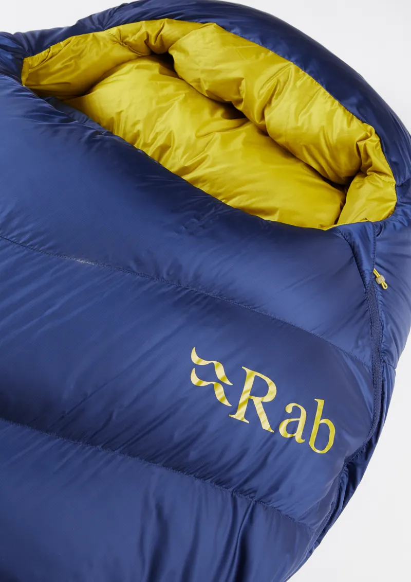 Rab Neutrino 600 Left Zip Sleeping Bag in Nightfall Blue