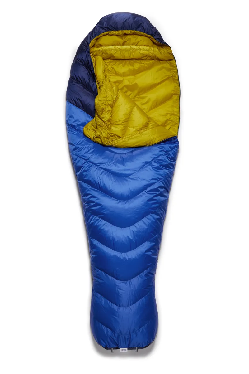 Rab Neutrino 200 Left Zip Sleeping Bag in Nightfall Blue