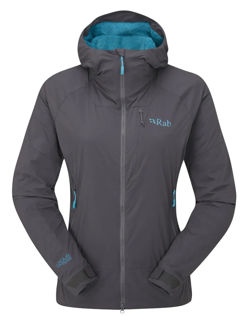 Rab Womens Vapour Rise Summit Jacket in Graphene