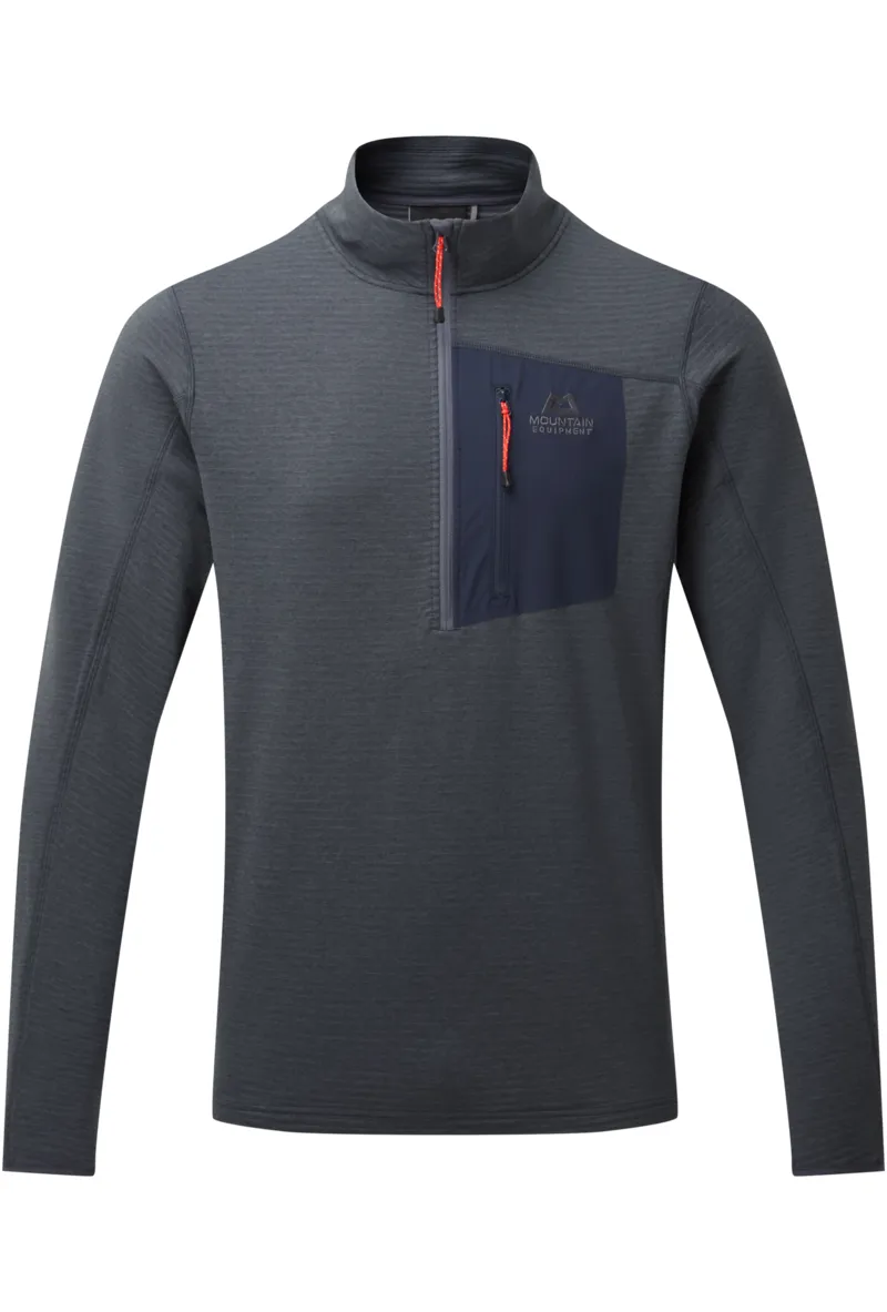 Mountain Equipment Mens Lumiko Zip Fleece in Ombre Blue Cosmos