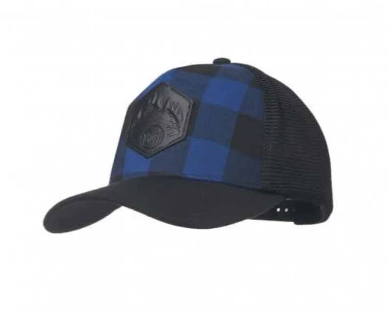 Buff Trucker Cap Plaid Cape Blue
